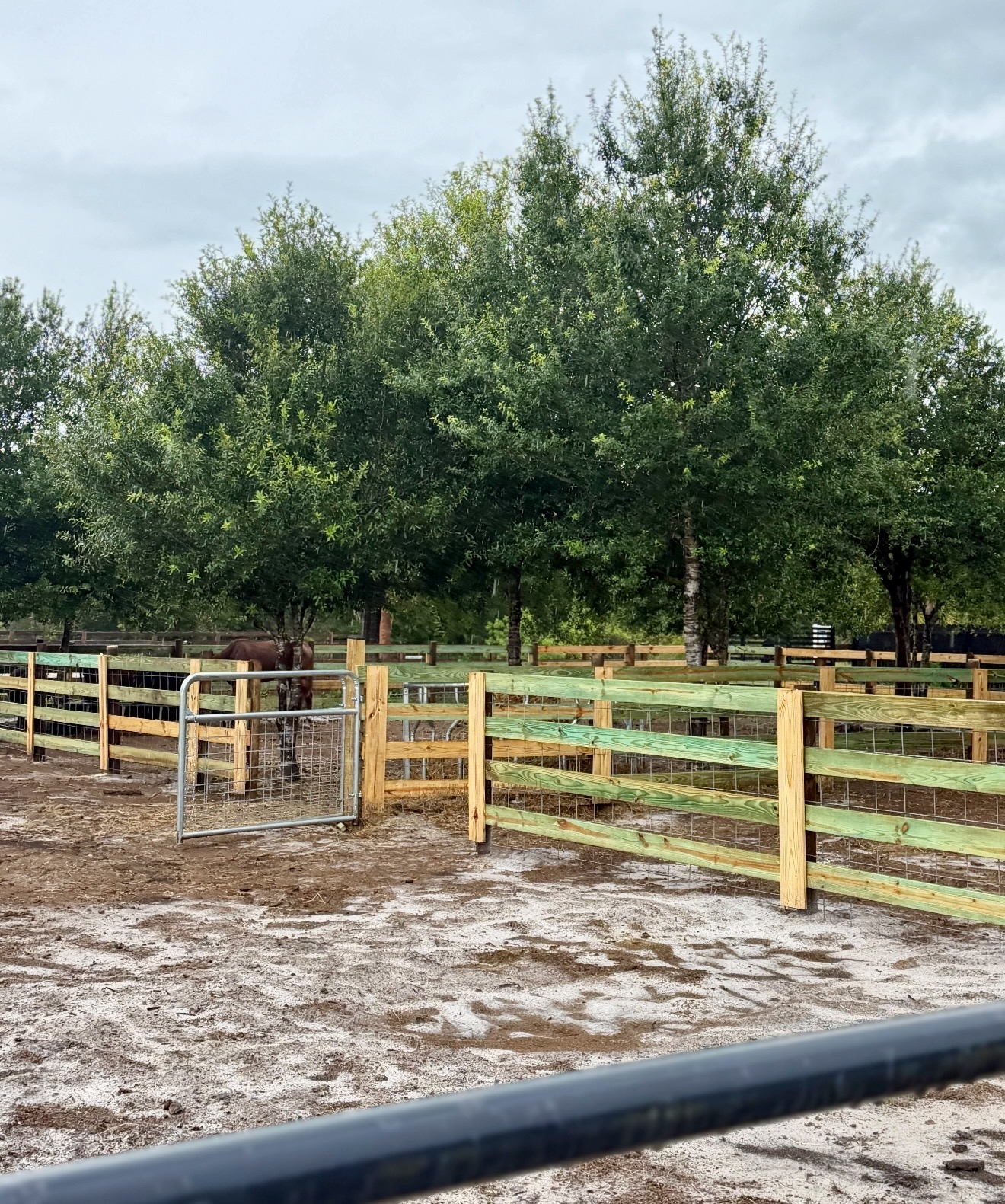 Wood ranch fence project